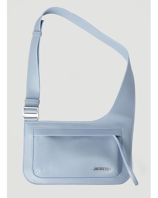 Jacquemus Leather La Banane Gardian Crossbody Bag in Blue for Men Save 12 Lyst UK