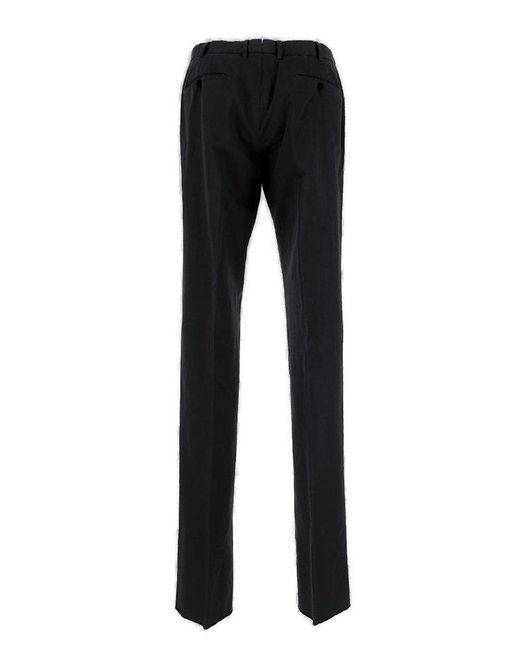 Zegna Black Cotton Trousers for men