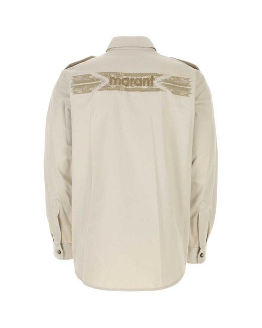 Isabel Marant Natural Button-up Overshirt for men