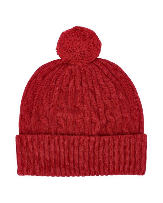 Polo Ralph Lauren Red Cable Knit Beanie