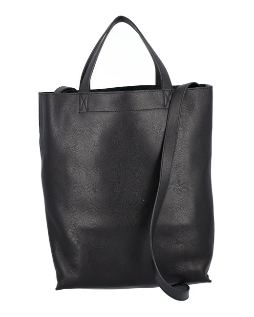 A.P.C. Leather Maiko Medium Shopping Bag in Black | Lyst