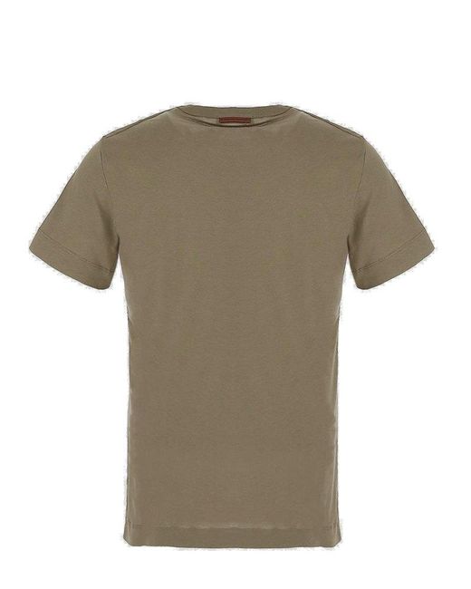 Zegna Green Cotton T-shirt for men