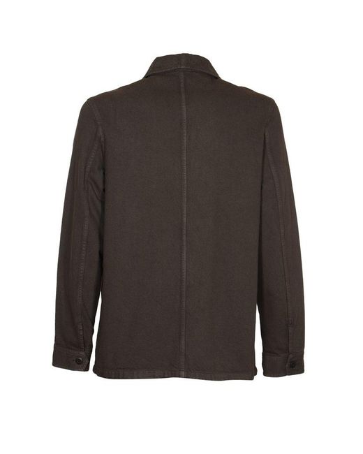 A.P.C. Black Connor Zipped Denim Jacket for men