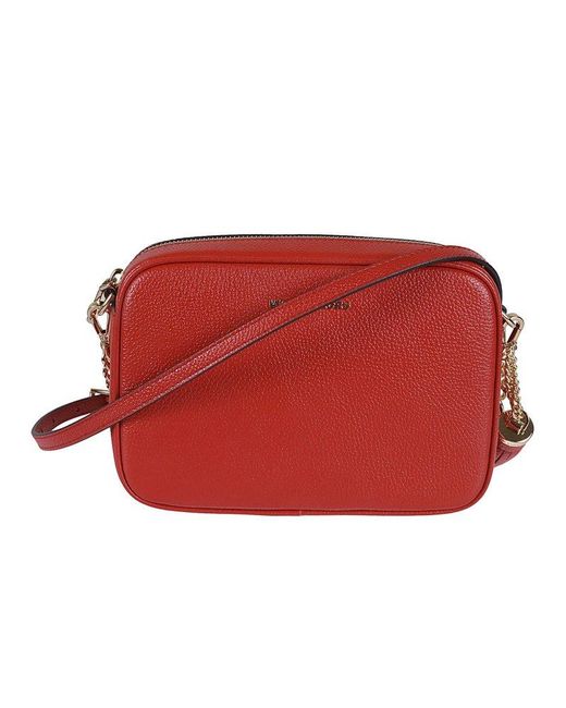 MICHAEL Michael Kors Red Ginny Terracotta Crossbody Bag