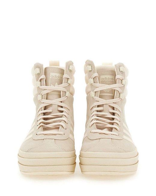 Adidas Originals Natural Gazelle Boot W High-top Lace-up Sneakers