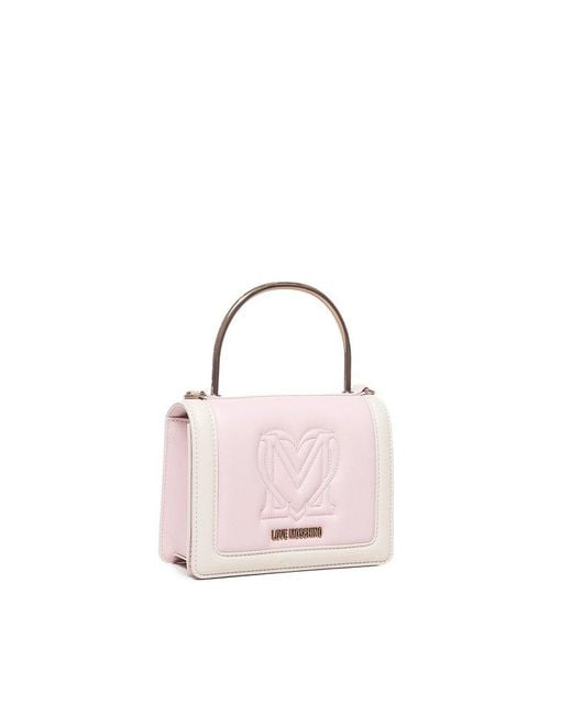 Love Moschino Pink Two-toned Tote Bag