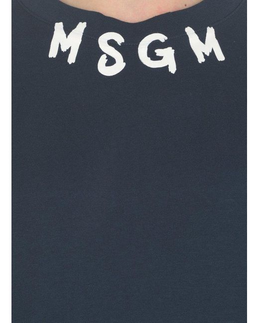 MSGM T-shirts And Polos Blue for men