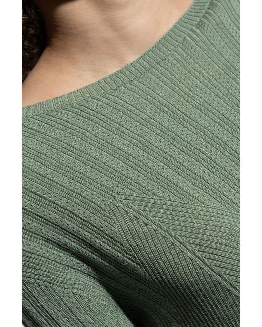 Lanvin Green Fitted Sweater,