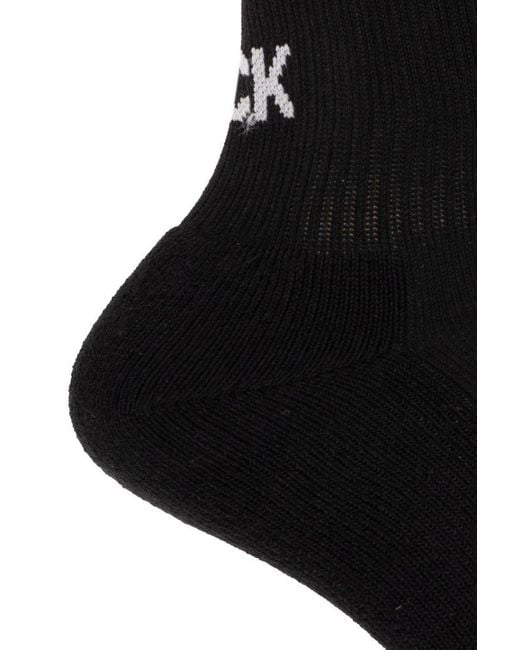 Vetements Black Socks With Logo,