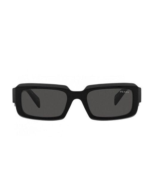 Prada Black Rectangular Frame Sunglasses