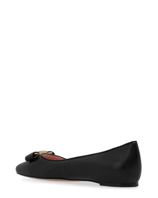 Kate Spade Black Bow Detail Ballet Flats