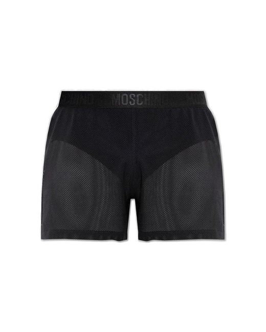 Logo Waistband Mesh Shorts Black for Men Lyst