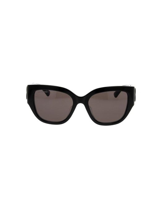 Balenciaga Black Square Frame Sunglasses