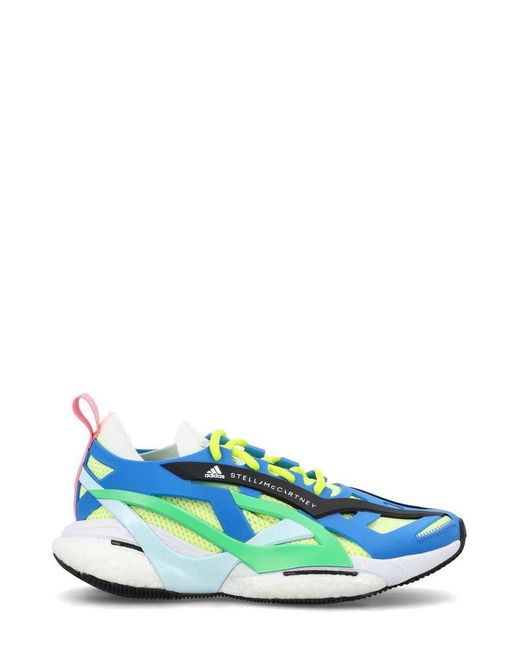 Adidas By Stella McCartney Blue Solarglide Lace-up Sneakers