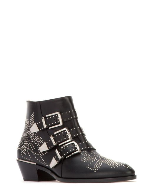 chloe black boots