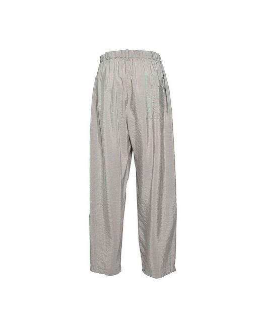 Lemaire Gray Relaxed Fit Tapered Leg Trousers
