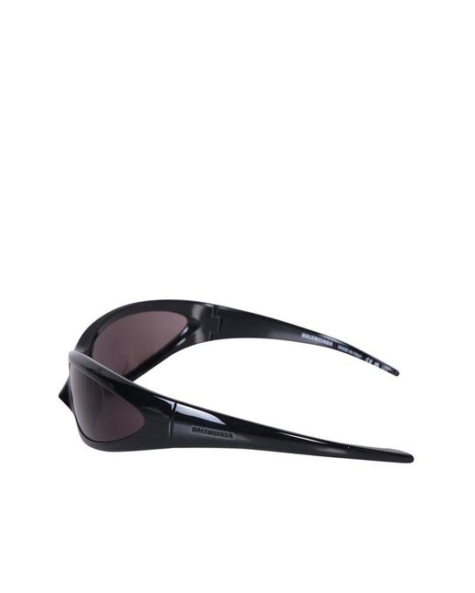 Balenciaga Black Skin Cat Sunglasses for men