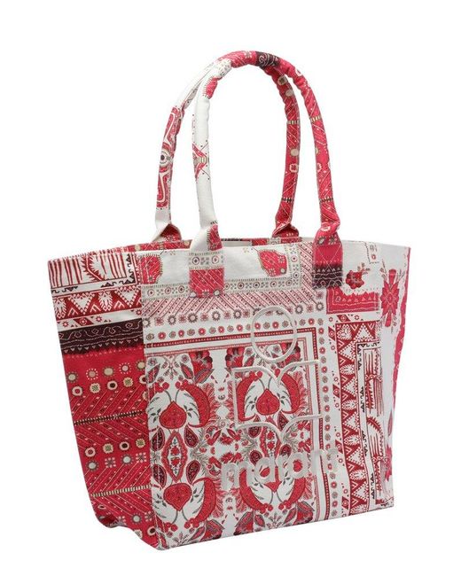 Isabel Marant Red Yenky Small Shopper Bag