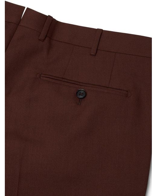 Zegna Purple Oasi Tailored Trousers for men
