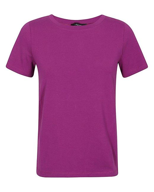 Weekend by Maxmara Purple Multif Crewneck T-shirt