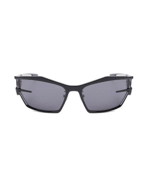 Givenchy Gray Rectangular Frame Sunglasses