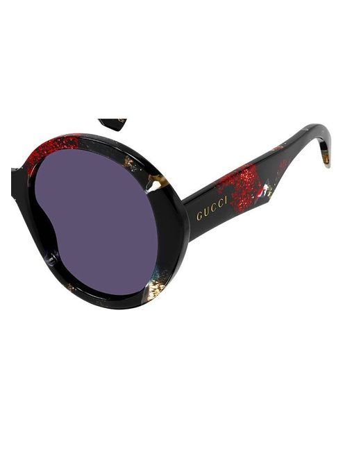 Gucci Blue Round Frame Sunglasses
