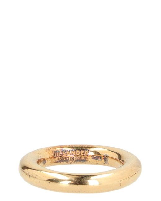 Jil Sander Natural Plated Metal Ring