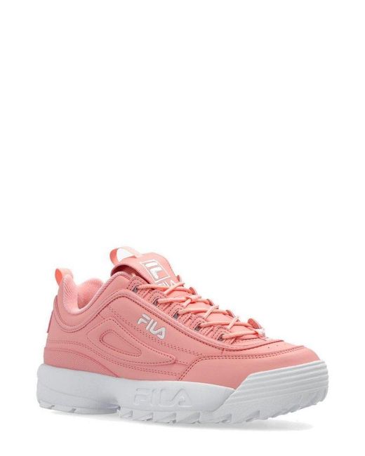 Fila Disruptor Low Lace-up Sneakers in Pink | Lyst