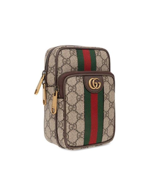 Gucci GG Supreme Web-striped Belt Bag in Natural for Men