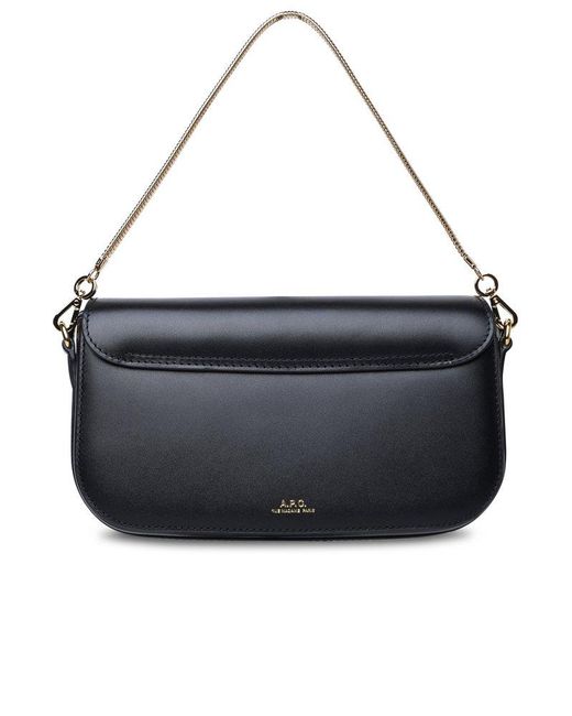 A.P.C. Grace Black Leather Bag