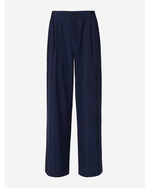 Jonathan Simkhai Blue Sydnie Formal Pants