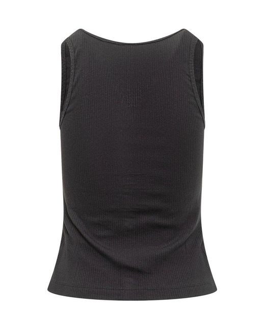 Pinko Black Dogville Tank Top With Logo