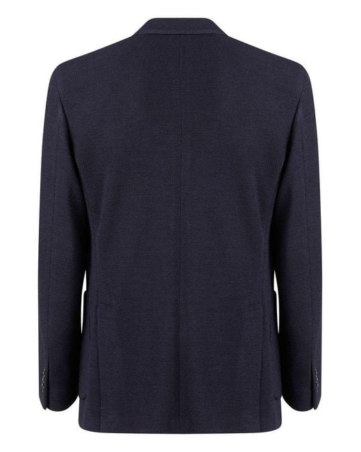 Boglioli Blue Double-Breasted Blazer Jacket for men
