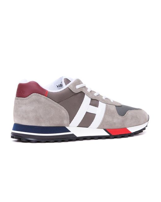 Hogan Sneakers H383 Gray Bordeaux White for Men | Lyst Canada