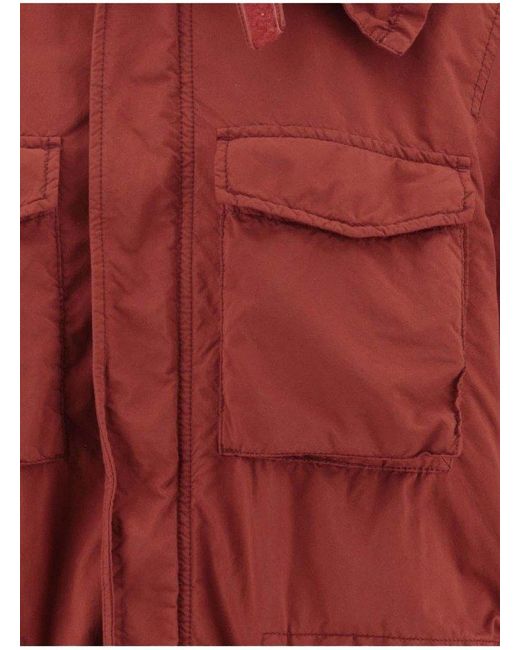 Aspesi Red Technical Jersey Jacket for men