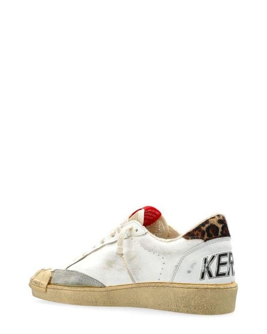 Golden Goose Deluxe Brand Natural Ball Star Lace-Up Sneakers