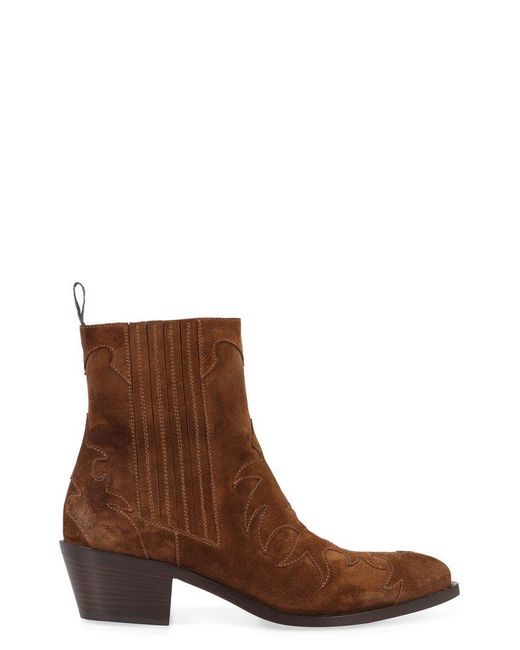 Sartore Brown Sensory Suede Short Boots