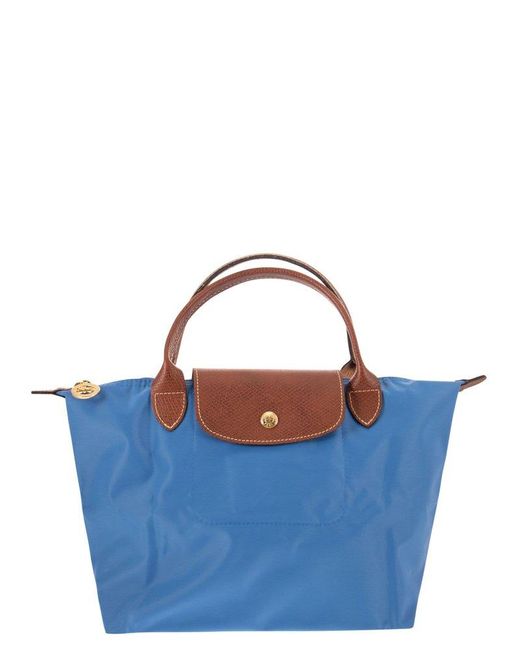 Longchamp Blue Le Pliage Original - Handle Bag S