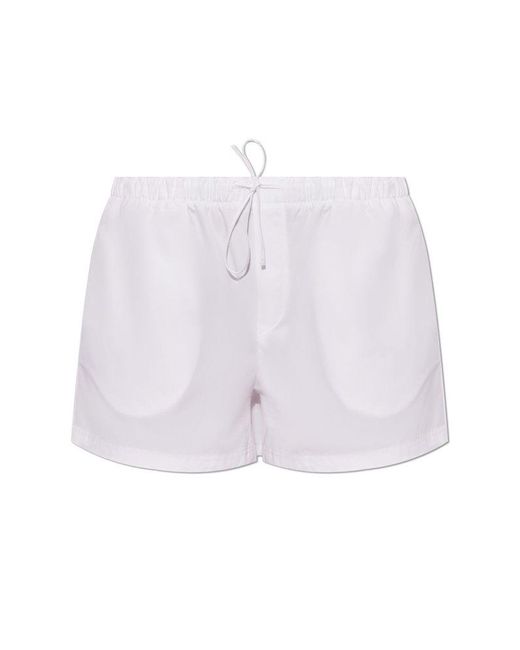 Gucci White Cotton Shorts,