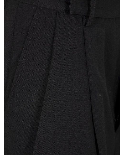 Yohji Yamamoto Black R-4Tuck Short Pants
