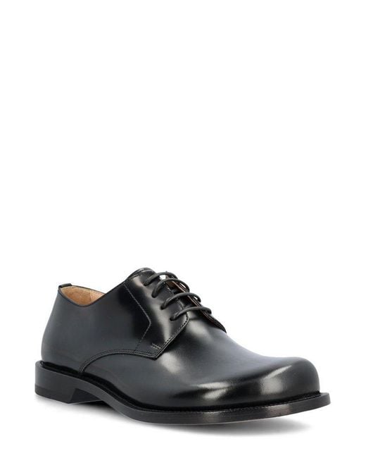 Loewe Laceup Derby Shoes in Black for Men Lyst