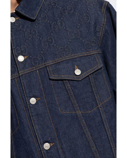 Gucci Blue Denim Jacket, for men
