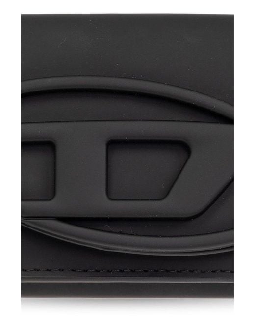 DIESEL Black '1dr' Leather Wallet,