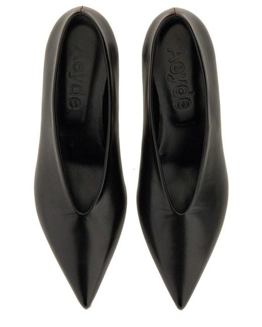 Aeyde Black Aeyde Clara Pointed Toe Pumps