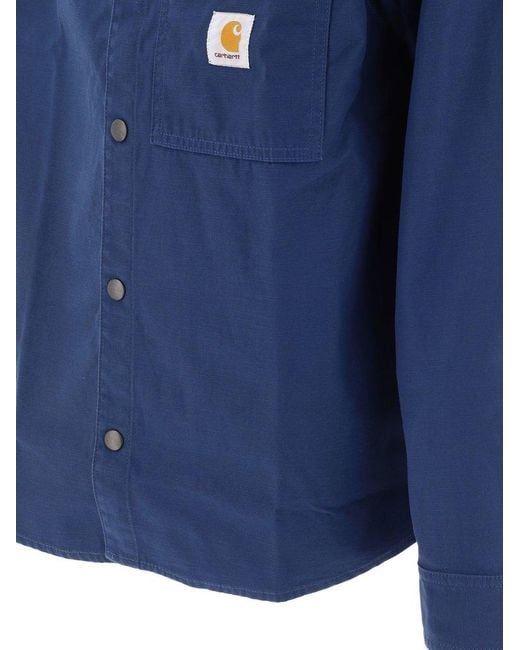 Carhartt Blue "Hayworth" Overshirt Jacket for men