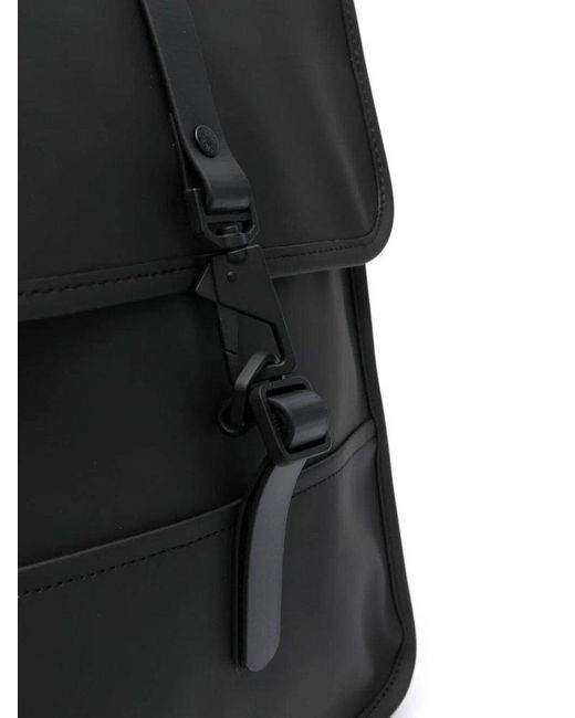 Rains Black Micro Backpack for men