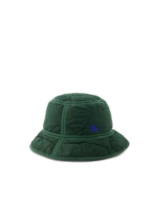 Burberry Green Quilted Bucket Hat