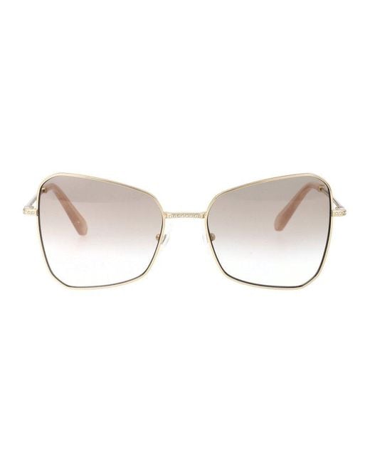 Swarovski Natural Cat-eye Frame Sunglasses