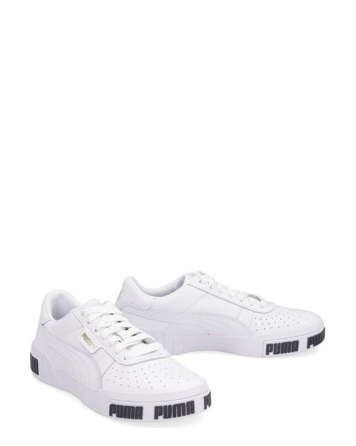 PUMA Leather Cali Bold Low-top Sneakers in White | Lyst