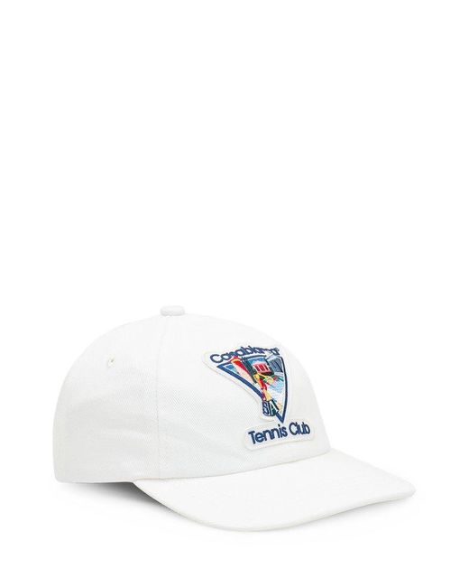 Casablancabrand White Hat With Logo for men
